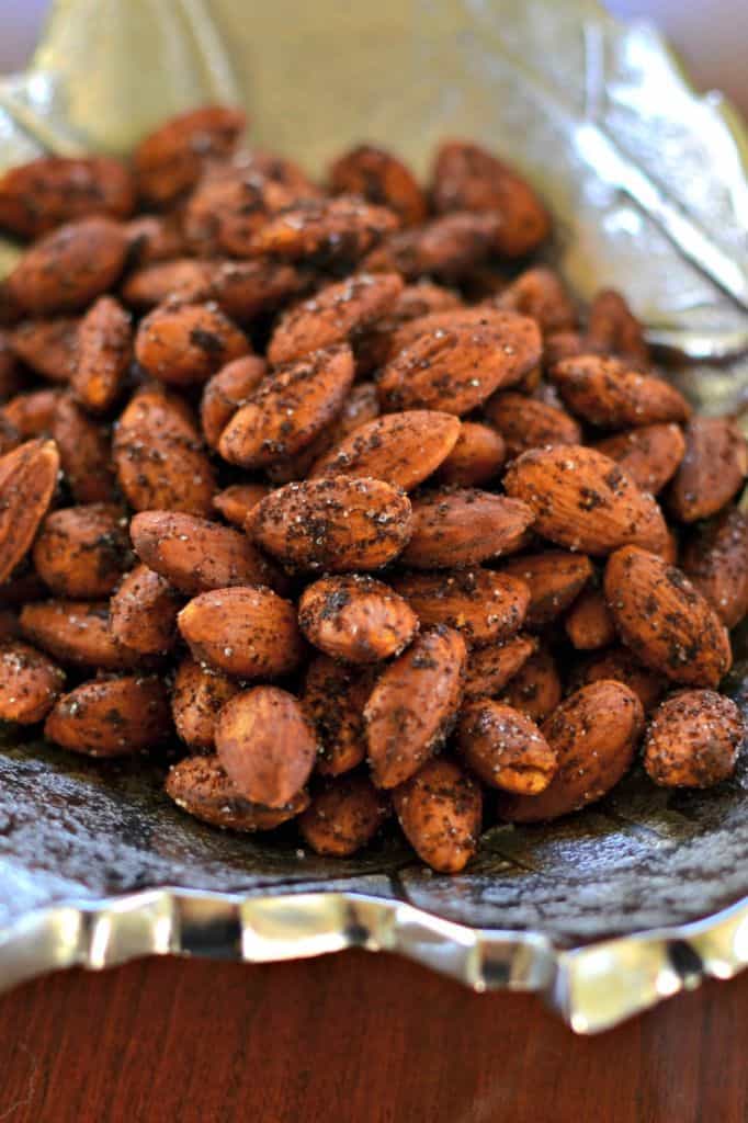 Smoky Spicy Roasted Almonds