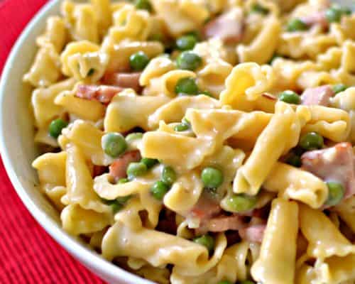 Ham and Pea Campanelle