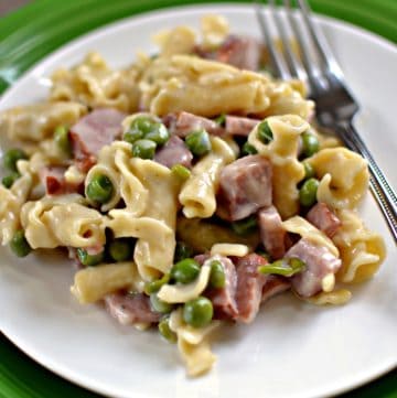 Ham and Pea Campanelle Pasta - Small Town Woman