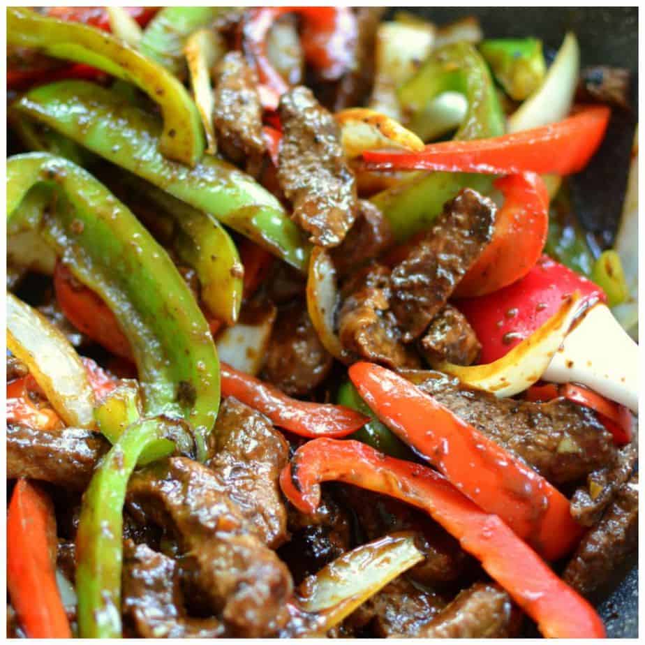 One Skillet Steak and Peppers Small Town Woman