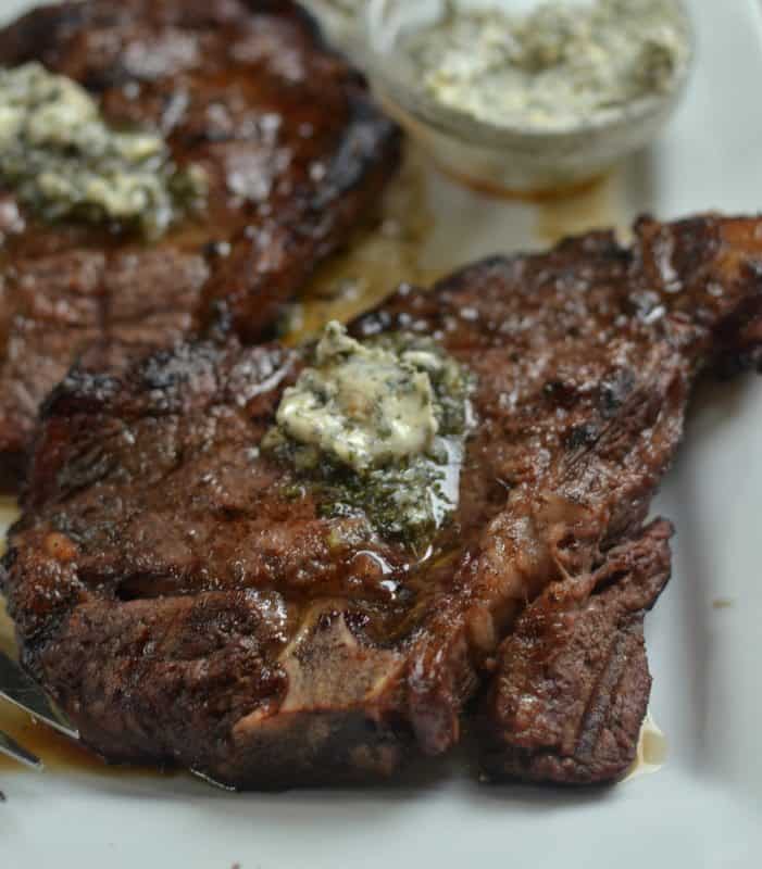 Marinated Herb Butter TBone Steaks Small Town Woman