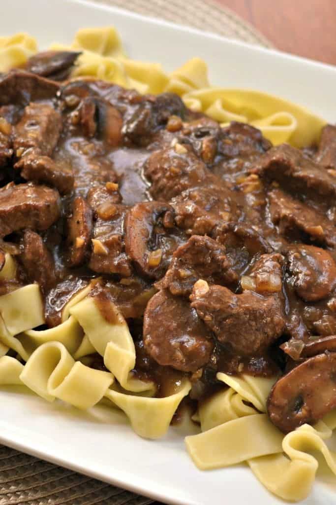 One Skillet Savory Beef Tips And Gravy Small Town Woman