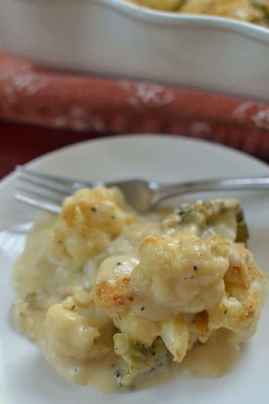 Broccoli and Cauliflower Au Gratin Small Town Woman