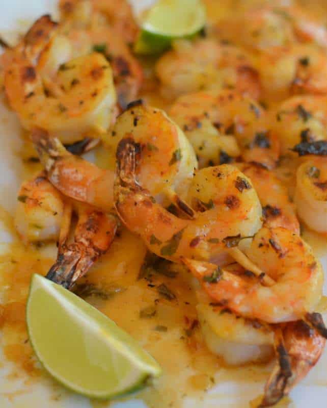 easy grilled orange garlic shrimp