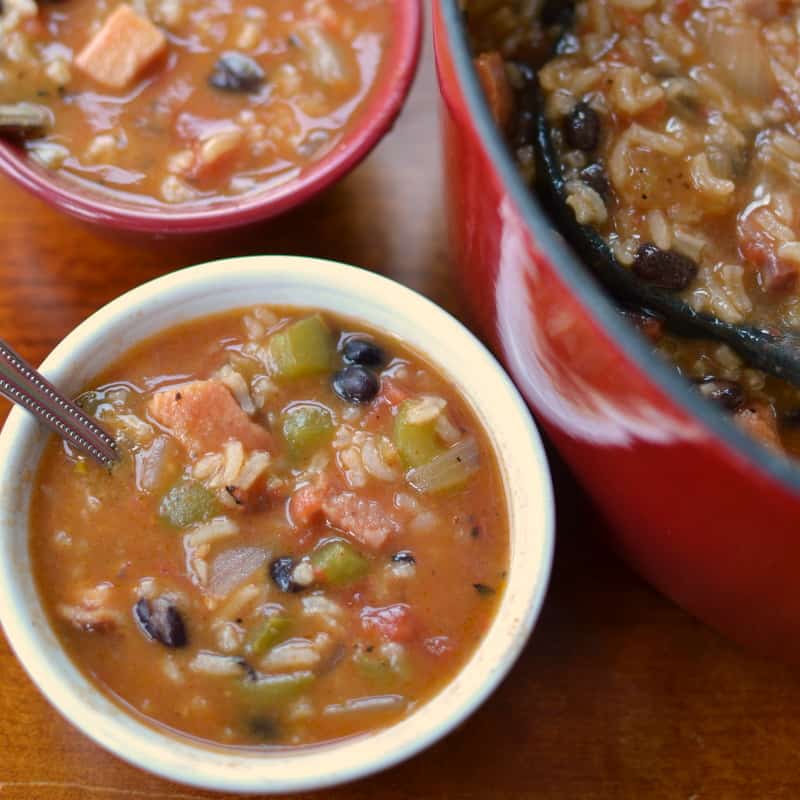 30 Minute Ham Bean and Rice Soup Small Town Woman