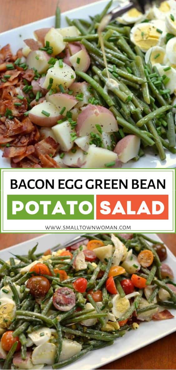 Bacon Egg Green Bean Potato Salad Small Town Woman