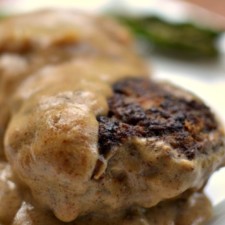 Hamburger Steak in Oven