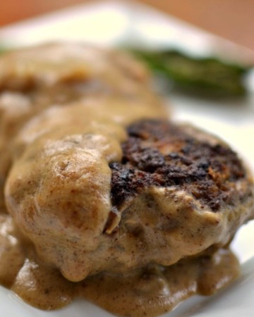 Hamburger Steak in Oven