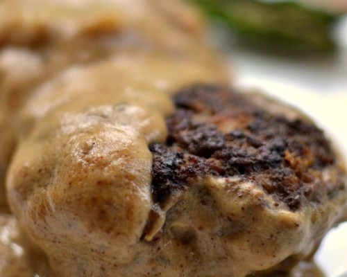 Hamburger Steak in Oven