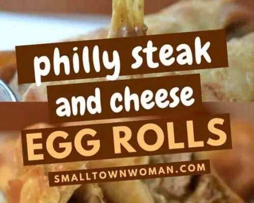 Philly Cheesesteak Egg Rolls