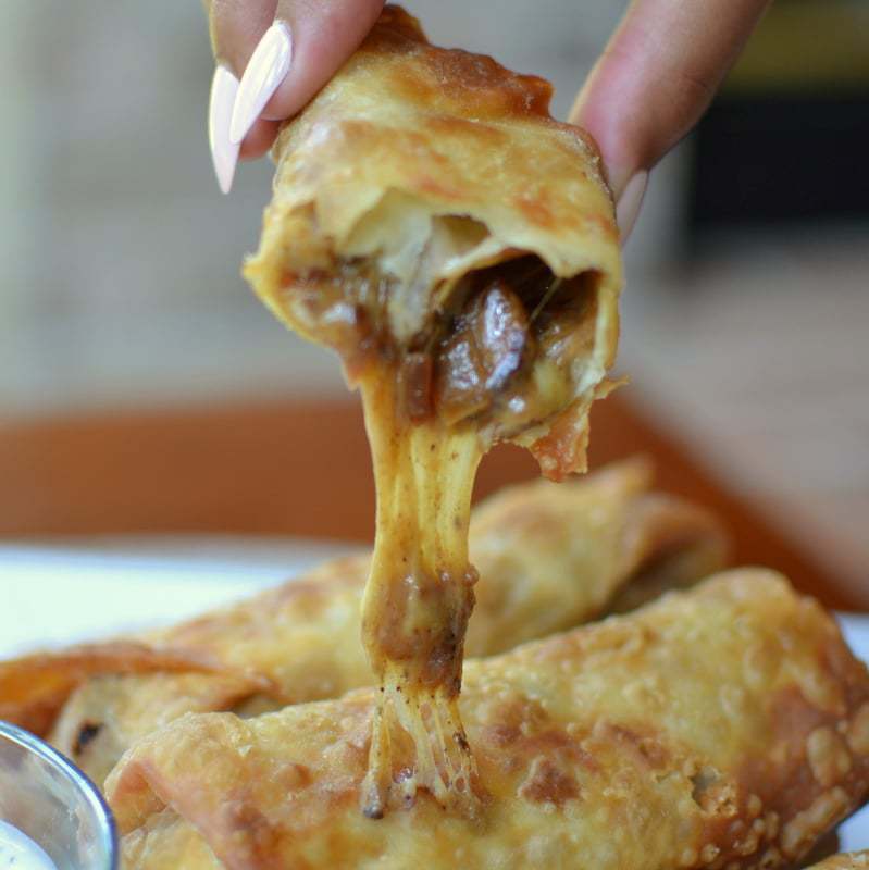 Philly Cheesesteak Egg Rolls