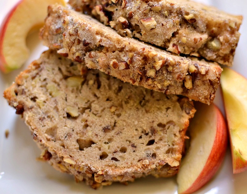 Apple Bread with Cinnamon Pecan Crunch