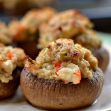 Quick and Creamy Crab Stuffed Mushrooms-image