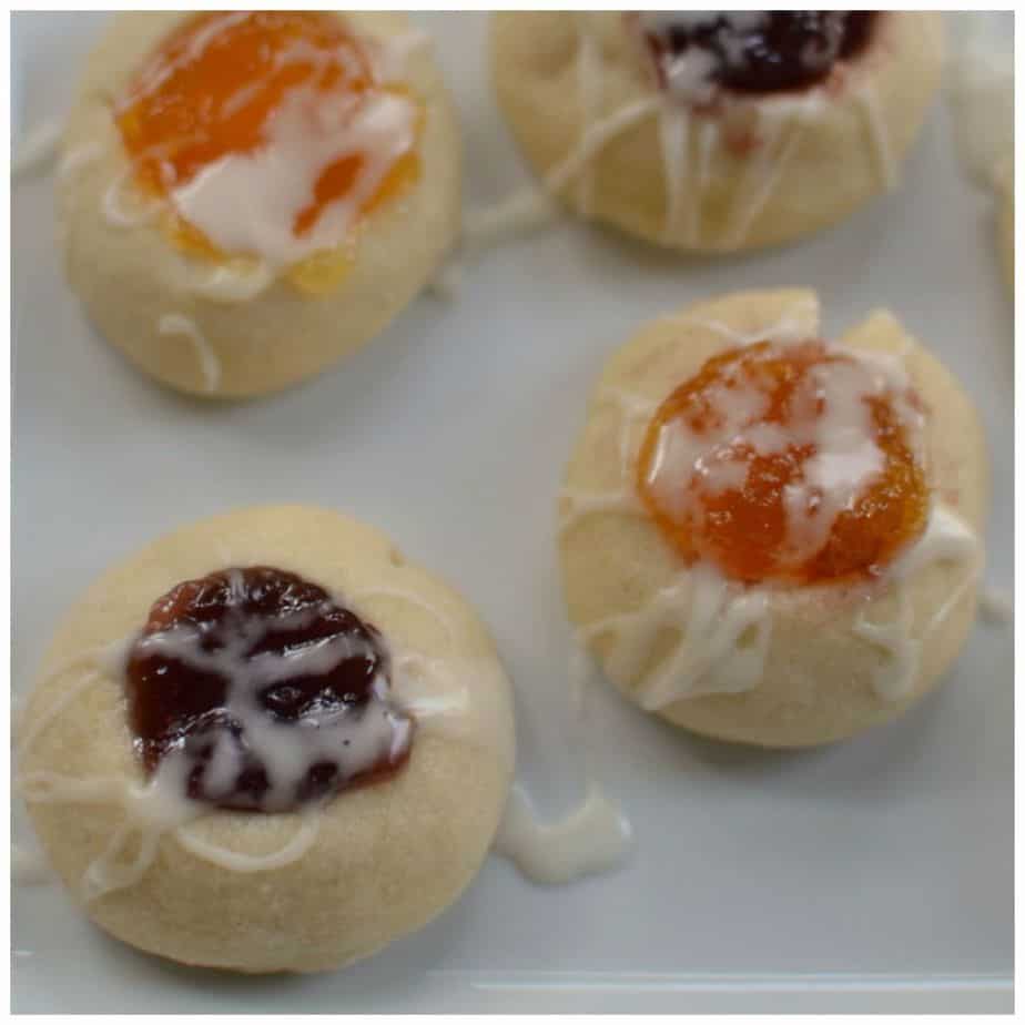 These Shortbread Thumbprint Cookies are perfect for a cookie exchange. Use your favorite fruit jam as filling