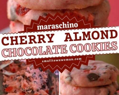Maraschino Cherry Almond Chocolate Cookies