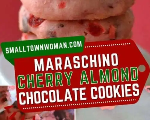 Maraschino Cherry Almond Cookies