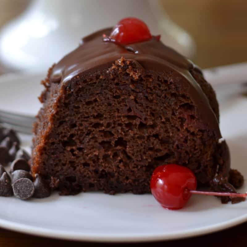 Quick and Easy Chocolate Cherry Cake