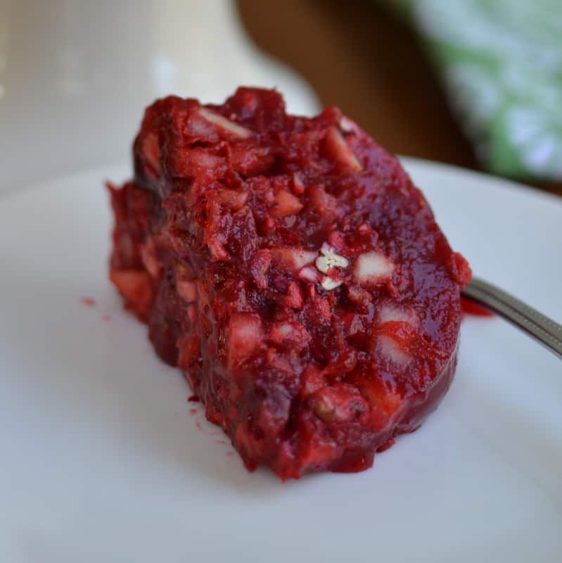 Cranberry Apple Pear Pecan Jello Salad Small Town Woman