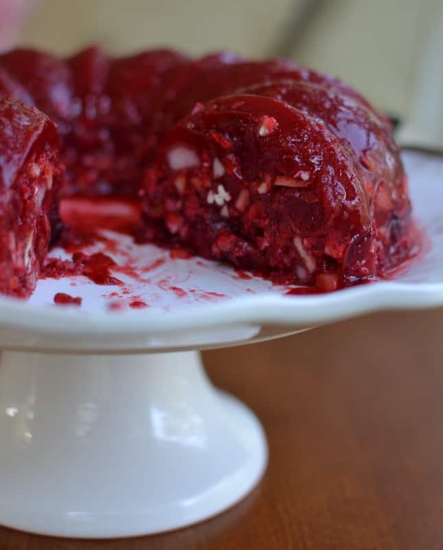 Cranberry Apple Pear Pecan Jello Salad Small Town Woman