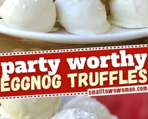 Eggnog Truffles