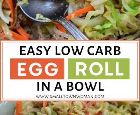 Easy Low Carb Egg Roll in a Bowl | Small Town Woman