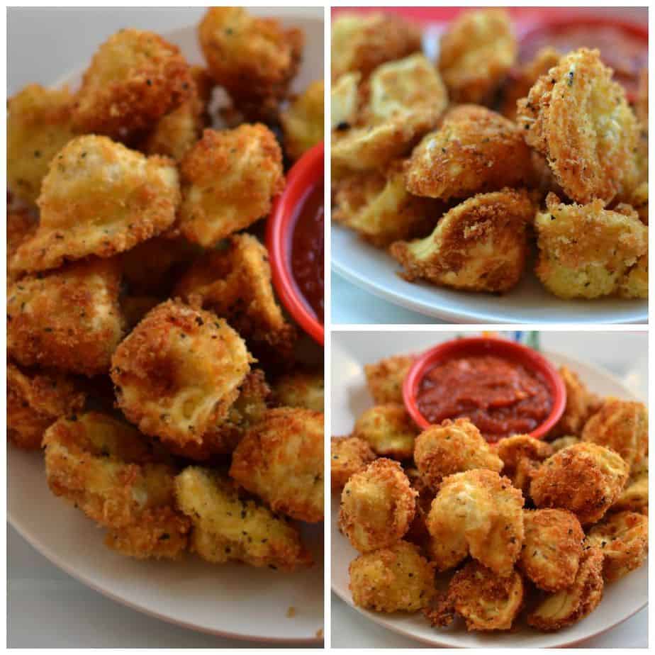Crispy fried tortellini is the perfect appetizer. Serve with fresh marinara and enjoy
