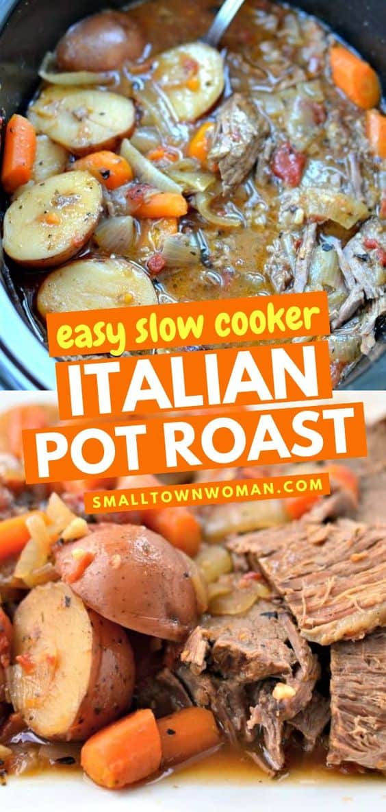 Italian Pot Roast (An Easy Family Friendly Slow Cooker Recipe)
