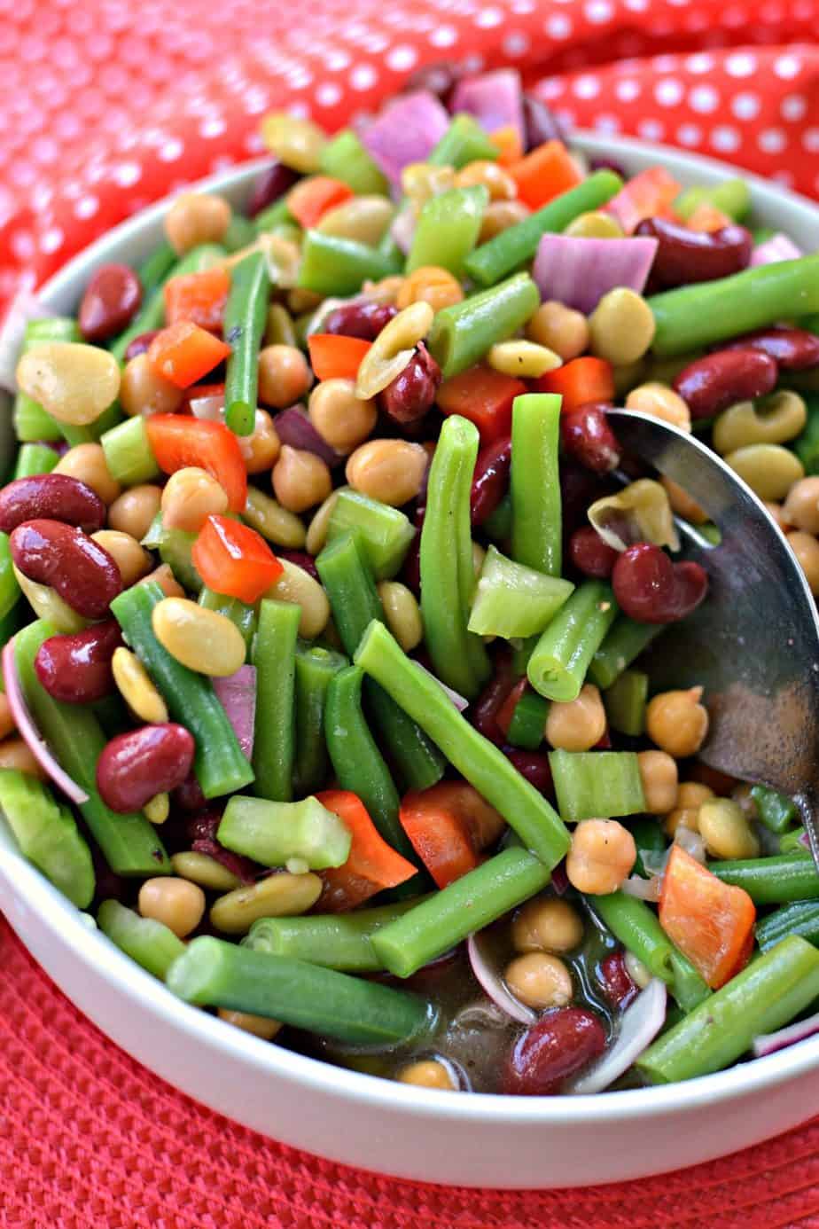 Four Bean Salad (zesty and sweet) Small Town Woman