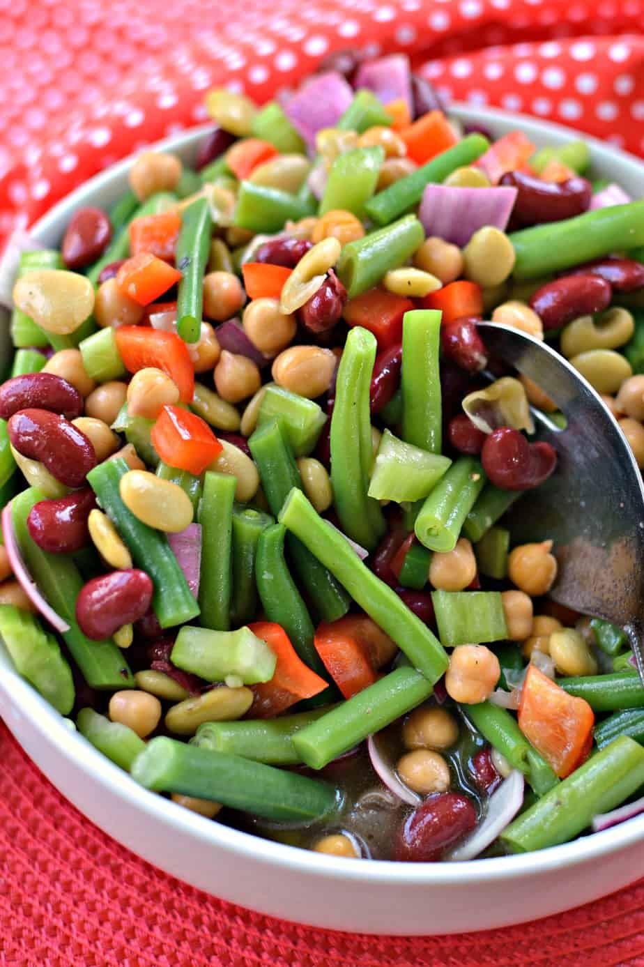 This Bean Salad is quick to come together, nutritious and oh so darn delicious!