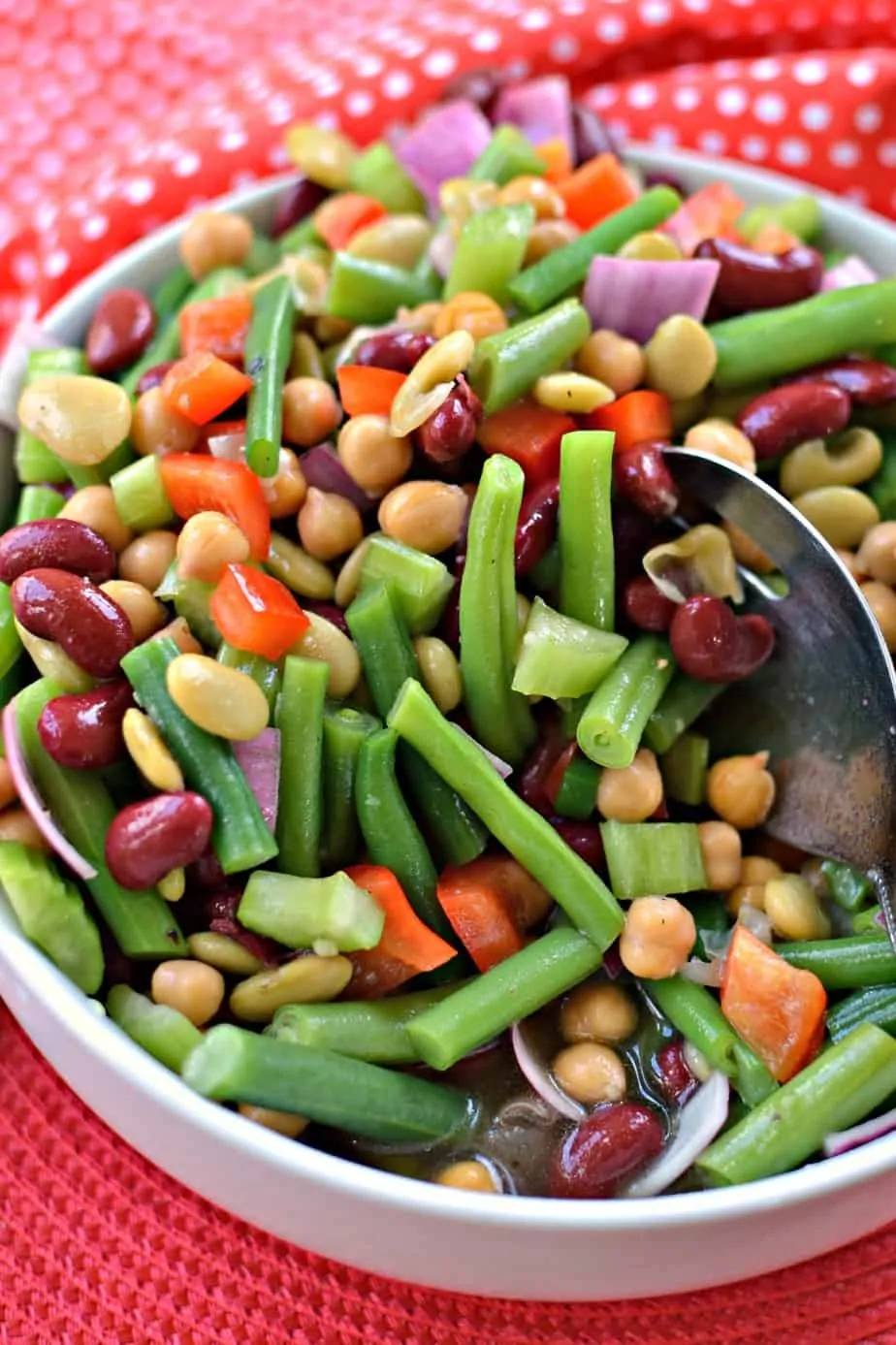 This Bean Salad is quick to come together, nutritious and oh so darn delicious!