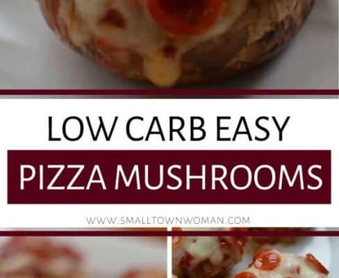 Low Carb Easy Pizza Mushrooms