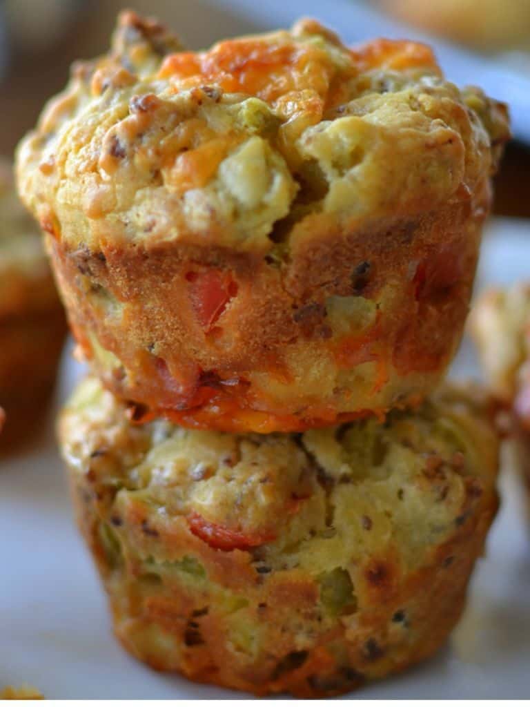 On the Go Sausage Cheddar Breakfast Muffins Small Town Woman