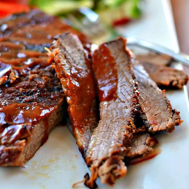 This brisket recipe is a combination of sweet onions, barbecue sauce, a little beer, and a few easy seasonings that you probably have on hand. 