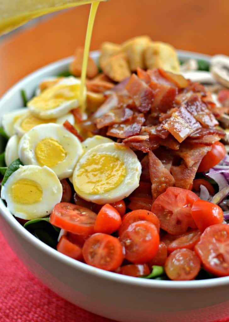  Ensalada de Espinacas y Tocino 