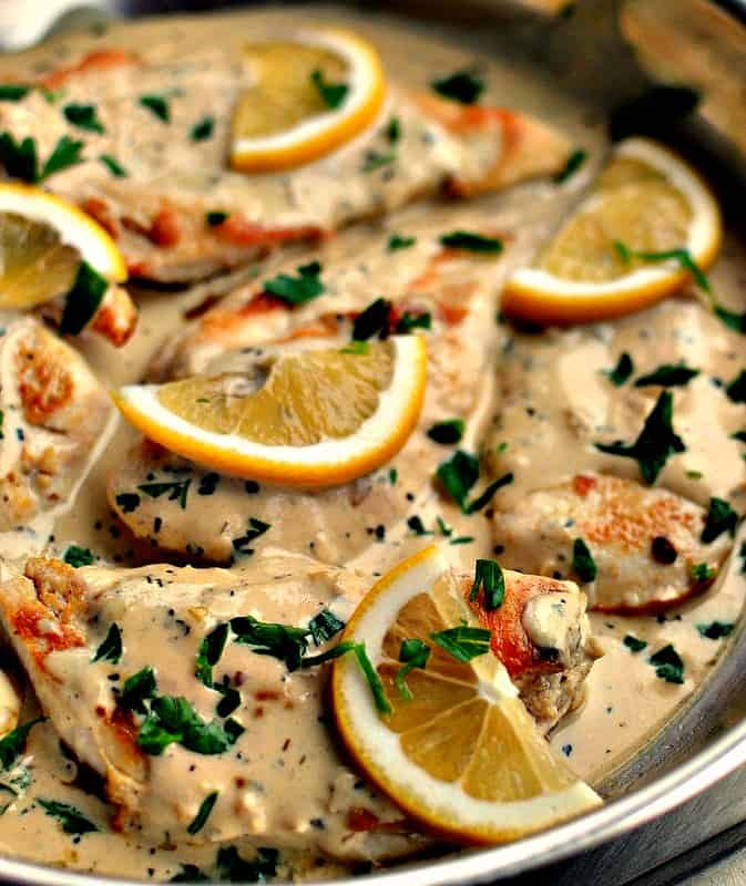 Creamy Lemon Basil Chicken Small Town Woman