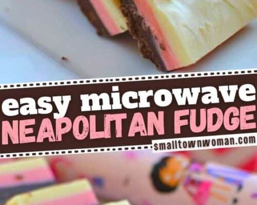 Easy Microwave Neapolitan Fudge
