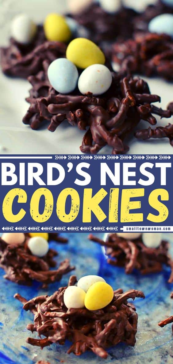 Chocolate Peanut Butter Birds Nest Cookies Small Town Woman
