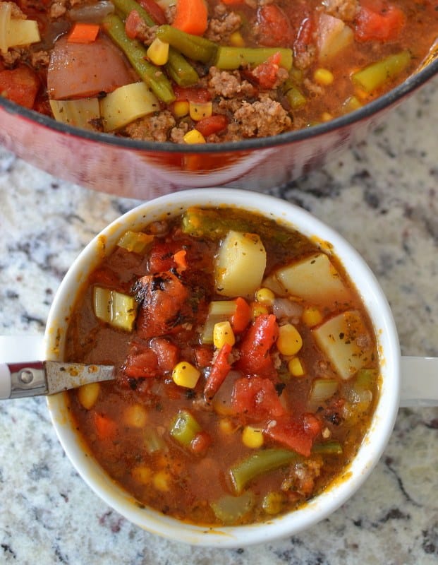 Easy Hamburger Vegetable Soup