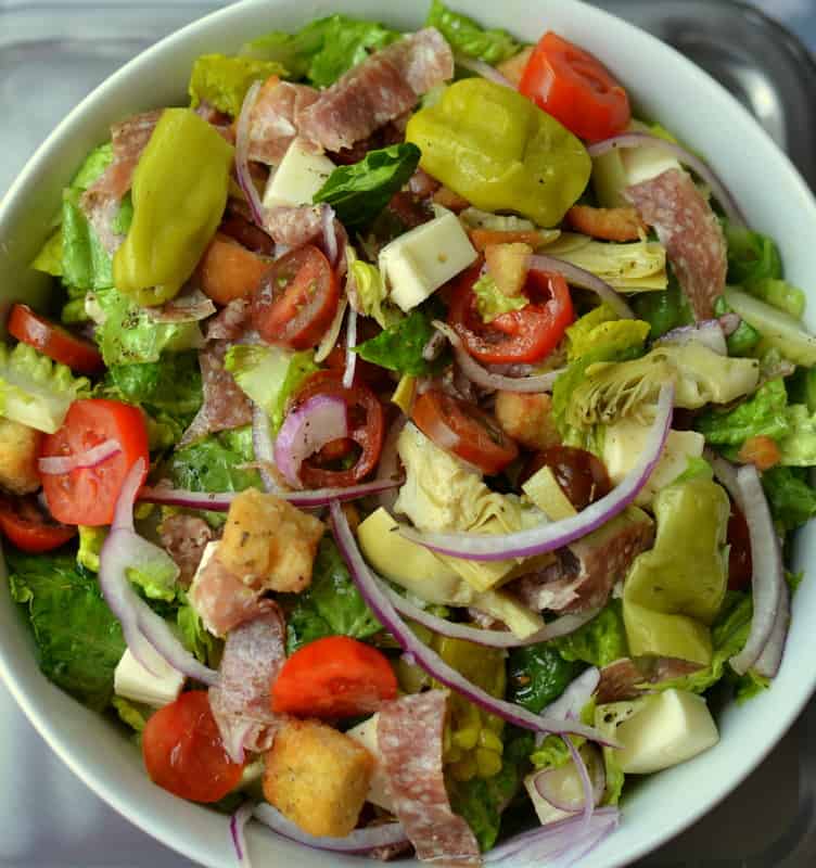 This light but filling chopped Italian salad is the perfect lunch for a nice spring day