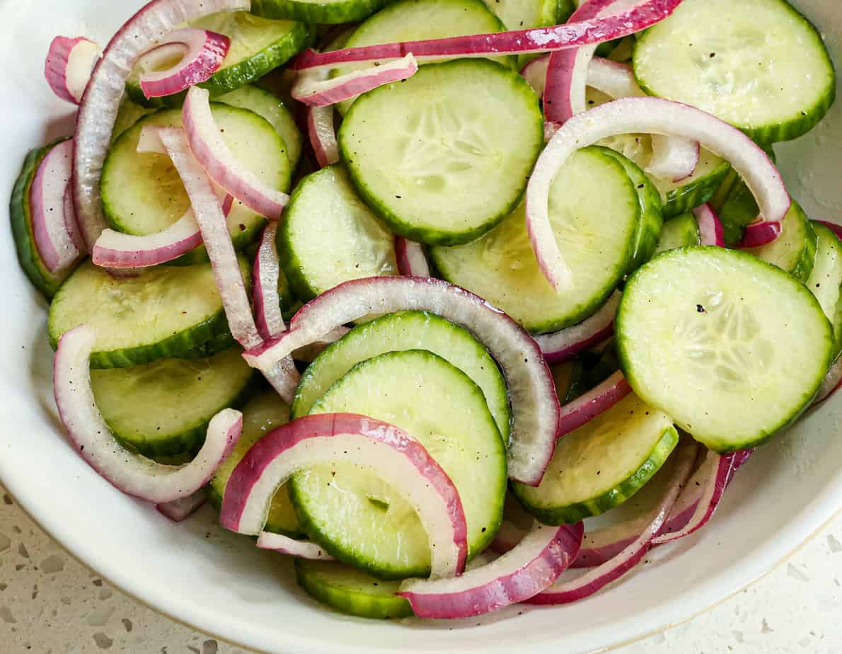 Easy Marinated Cucumber Salad Recipe