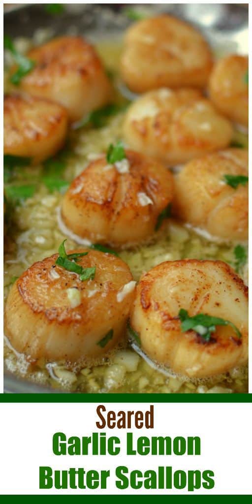 Seared Garlic Lemon Butter Scallops Small Town Woman