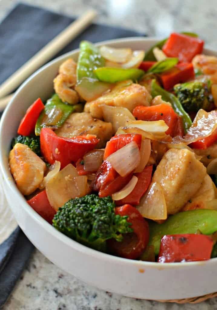 Ginger Chicken Stir Fry - Small Town Woman