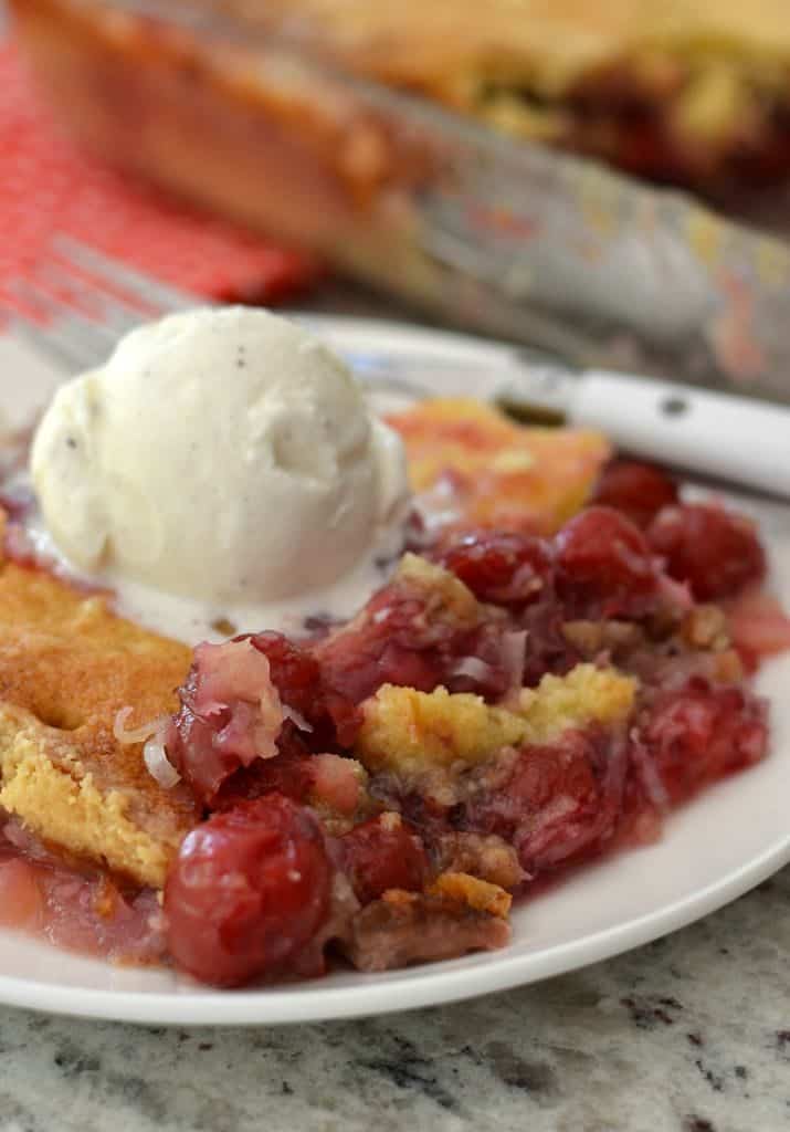 Easy cherry dump cake small town woman