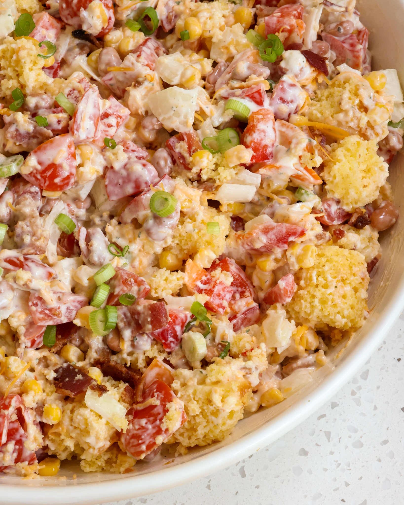 cornbread salad recipe no beans