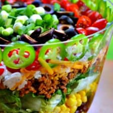 Easy Layered Taco Salad Recipe