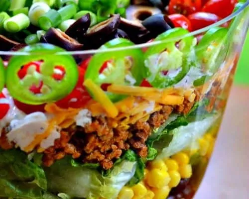 Easy Layered Taco Salad Recipe