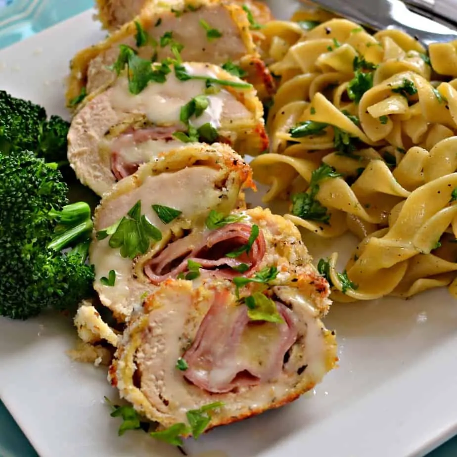 Baked Chicken Cordon Bleu is easy enough for a weeknight yet elegant enough for company.