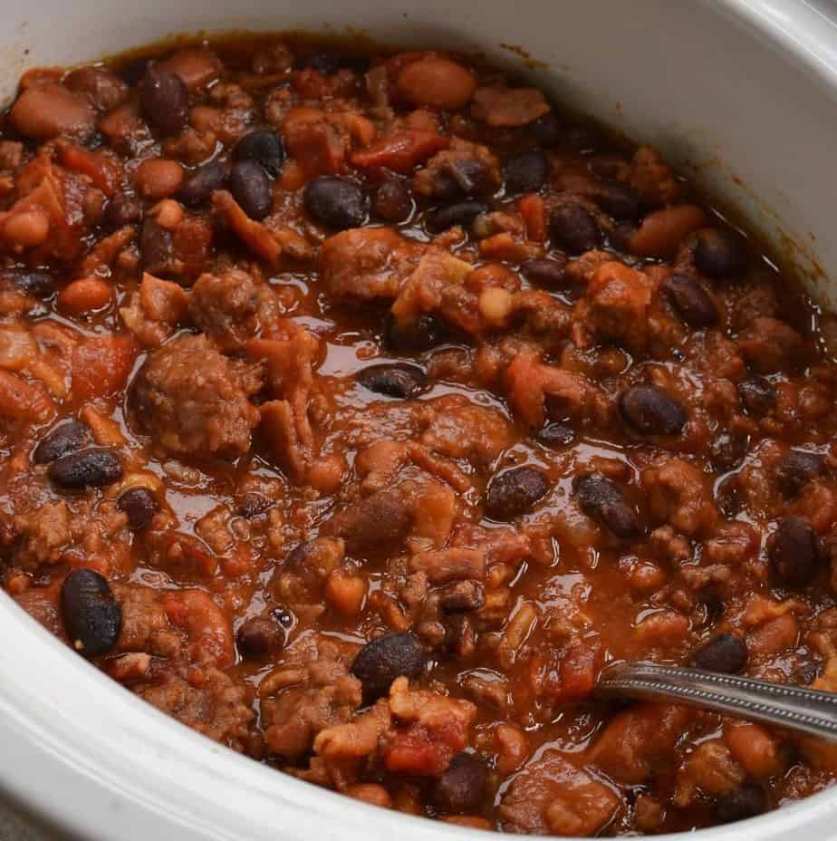 Crockpot Black Beans {with beer & bacon}