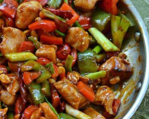 One Skillet Kung Pao Chicken