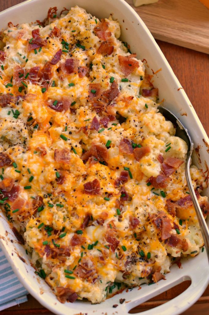 Loaded Cauliflower Casserole Small Town Woman